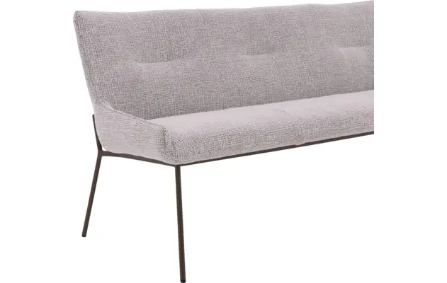 Goossens excellent eetbank matteo beige stof - 8243598-goossens-excellent-matteo-eetkamerstoel-stof-wit-05
