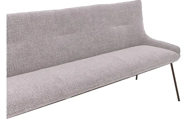 Goossens excellent eetbank matteo beige stof - 8243598-goossens-excellent-matteo-eetkamerstoel-stof-wit-08
