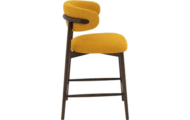 Goossens counterstoel diede geel stof - 8243605-goossens-diede-barstoel-stof-03