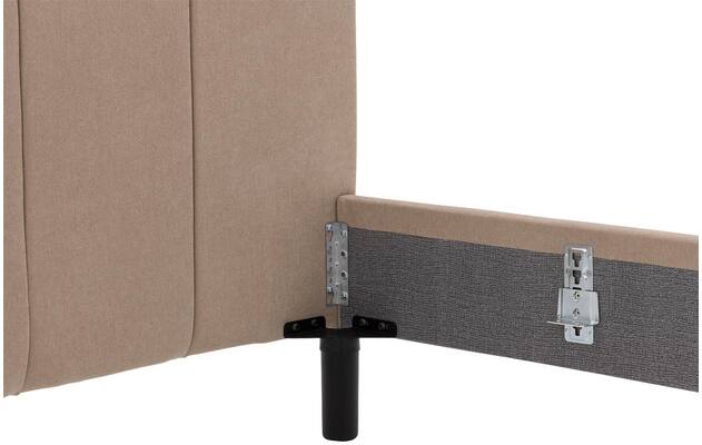 Goossens gestoffeerd bedframe victory bruin stof - 8243952-goossens-victory-bedframe-stof-08