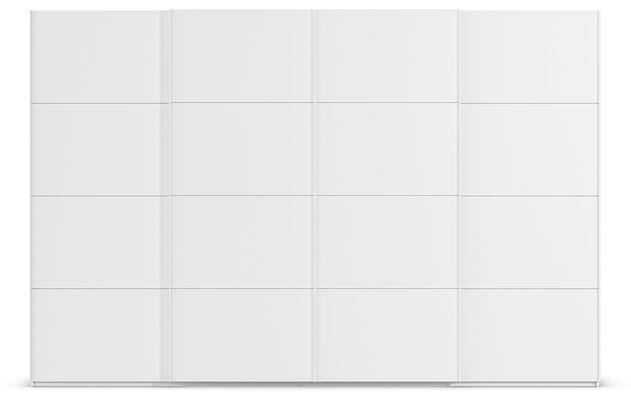 Goossens excellent kledingkast finca mat glas wit hoogwaardig meubelplaat - 8244186-01