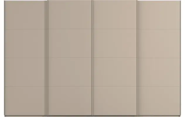 Goossens excellent kledingkast finca mat glas bruin hoogwaardig meubelplaat - 8244204-01