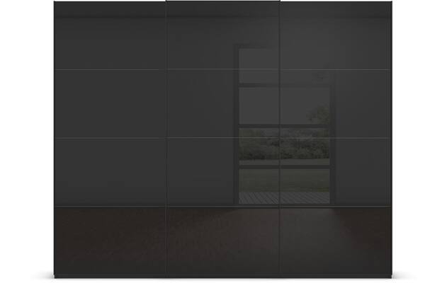 Goossens excellent kledingkast finca glans glas wit hoogwaardig meubelplaat - 8244326-goossens-excellent-finca-glans-sts-wit-schuifdeuren-01