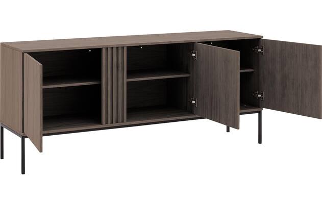 Goossens dressoir viola donker bruin eiken - 8244489-goossens-viola-dressoir-eiken-04