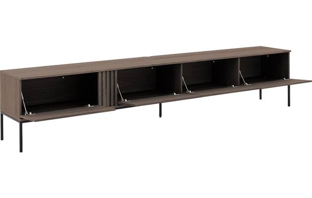 Goossens tv meubel viola donker bruin eiken - 8244517-goossens-viola-tv-meubel-eiken-donker-bruin-06