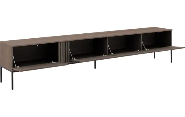 Goossens tv meubel viola donker bruin eiken - 8244517-goossens-viola-tv-meubel-eiken-donker-bruin-06