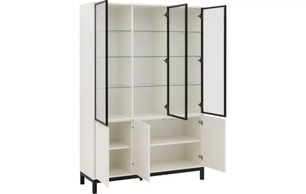 Goossens vitrinekast valencia wit melamine - 8244533-goossens-valencia-vitrinekast-melamine-06