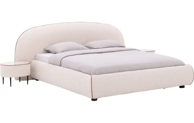 Goossens gestoffeerd bedframe venus beige stof - 8250164-goossens-venus-bedframe-stof-11