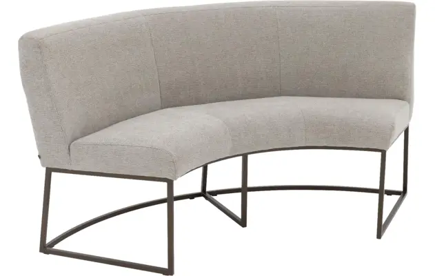 Goossens excellent eetbank tommie beige stof - 8251328-goossens-excellent-tommie-eetkamerstoel-stof-bruin-02