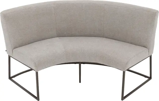 Goossens excellent eetbank tommie beige stof - 8251328-goossens-excellent-tommie-eetkamerstoel-stof-bruin-04