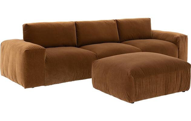 Goossens voetenbank amara bruin stof - 8251378-goossens-amara-bank-stof-bruin-08