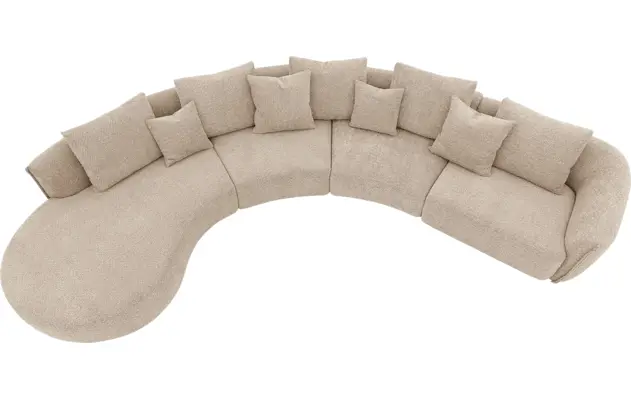 Goossens loungebank fay beige stof - 8251394-goossens-fay-bank-stof-bruin-05