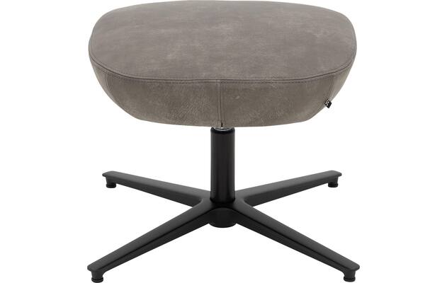 Goossens excellent voetenbank piemonte grijs leer - 8251509-goossens-excellent-piemonte-hocker-leer-02