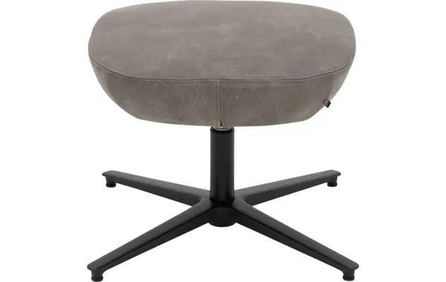 Goossens excellent voetenbank piemonte grijs leer - 8251509-goossens-excellent-piemonte-hocker-leer-02