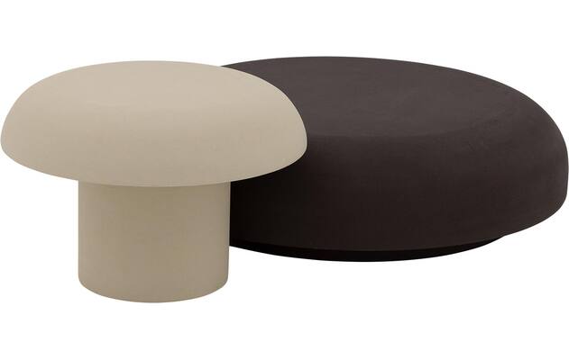 Goossens salontafel mushroom beige leefbeton - 8251552-goossens-mushroom-salontafel-leefbeton-08