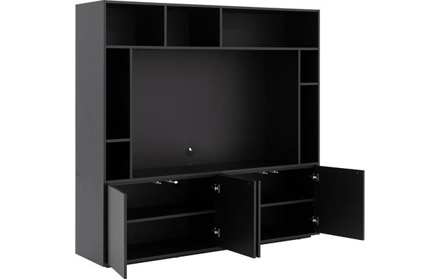 Goossens basic tv meubel madrid zwart melamine - 8251695-goossens-basic-madrid-tv-meubel-melamine-zwart-05