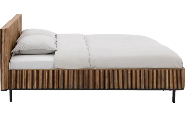 Goossens bedframe adel bruin teak - 8251698-goossens-adel-bedframe-teak-03