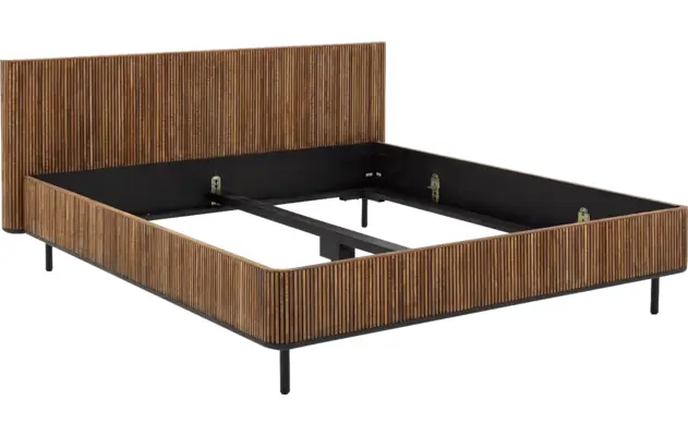 Goossens bedframe adel bruin teak - 8251698-goossens-adel-bedframe-teak-08
