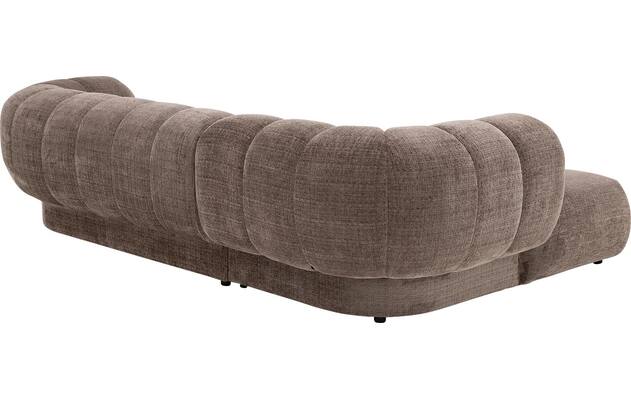 Goossens hoeksalon weave bruin stof - 8251717-gespiegeld-04