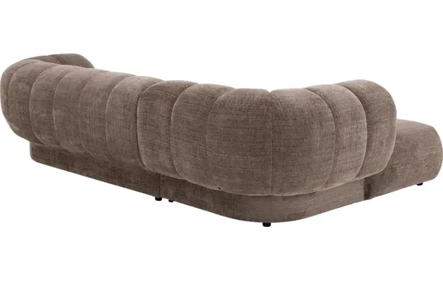 Goossens hoeksalon weave bruin stof - 8251717-gespiegeld-04