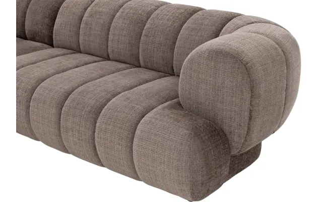 Goossens hoeksalon weave bruin stof - 8251717-gespiegeld-08