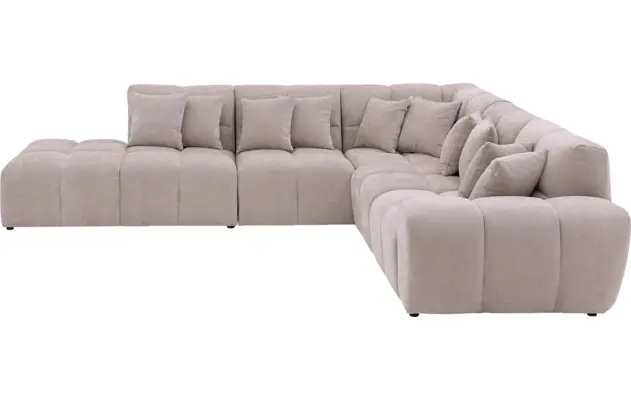 Goossens excellent hoeksalon kubus beige stof - 8252075-gespiegeld-04