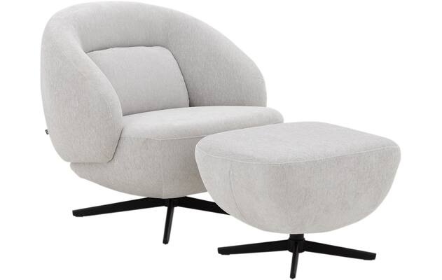 Goossens draaifauteuil saar beige stof - 8252085-goossens-saar-fauteuil-stof-01