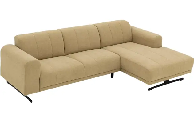 Goossens loungebank mellow geel stof - 8252090-gespiegeld-05