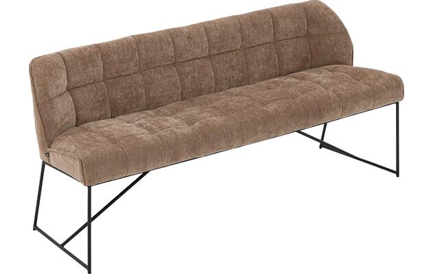 Goossens eetbank ronnie bruin stof - 8252096-goossens-ronnie-eetkamerstoel-stof-bruin-04