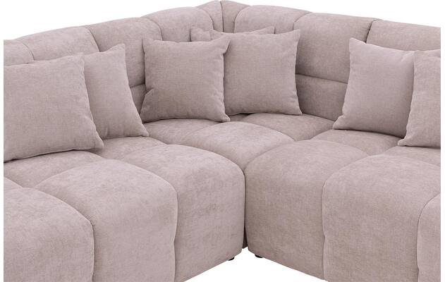 Goossens excellent hoeksalon kubus beige stof - 8252132-gespiegeld-06