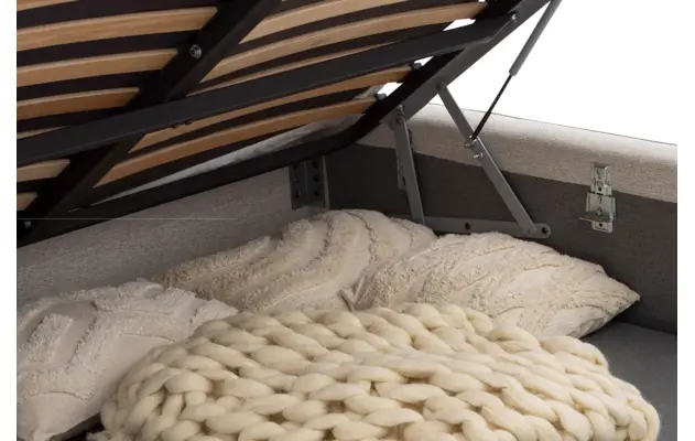 Goossens gestoffeerd bedframe arona storage grijs stof - 8252157-goossens-arona-storage-bedframe-stof-05