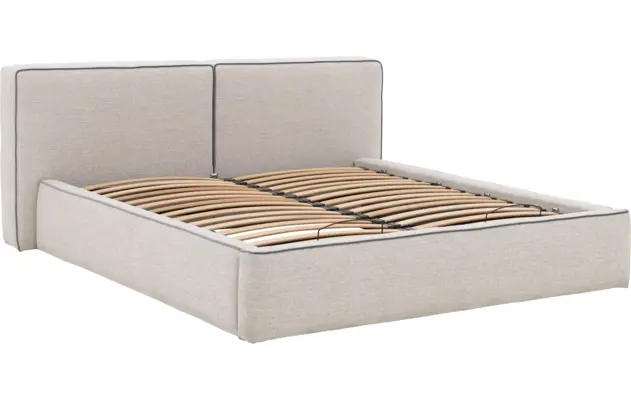 Goossens gestoffeerd bedframe arona storage grijs stof - 8252157-goossens-arona-storage-bedframe-stof-12