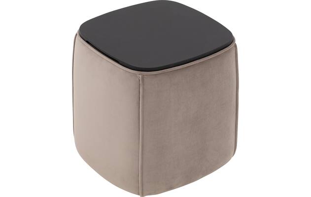 Goossens nachtkastje milano bruin stof - 8252640-goossens-taranto-nachtkastje-stof-12