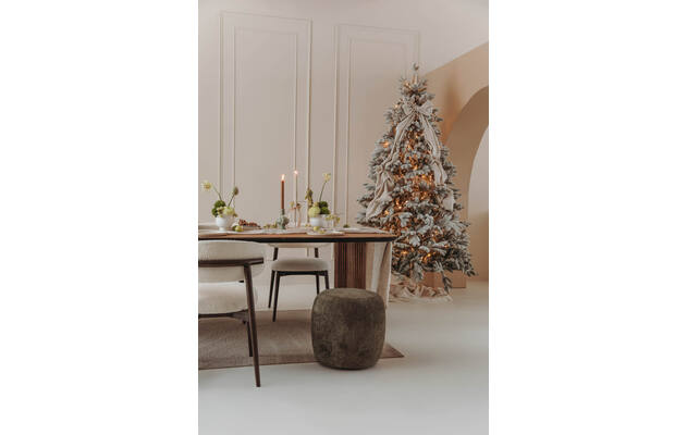 Goossens voetenbank lizz bruin stof - 8252678-goossens-adel-eettafel-teak-bruin-03