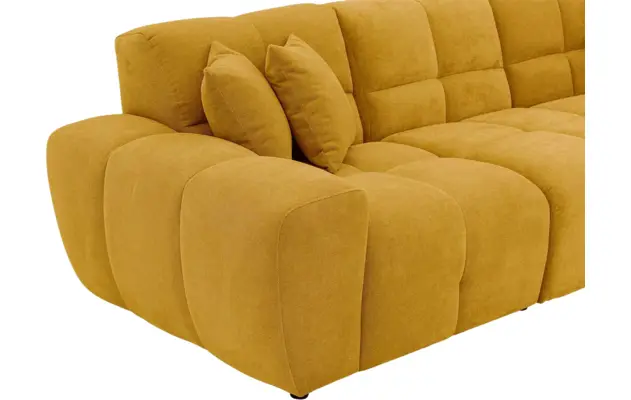 Goossens excellent loungebank kubus geel stof - 8252708-gespiegeld-08