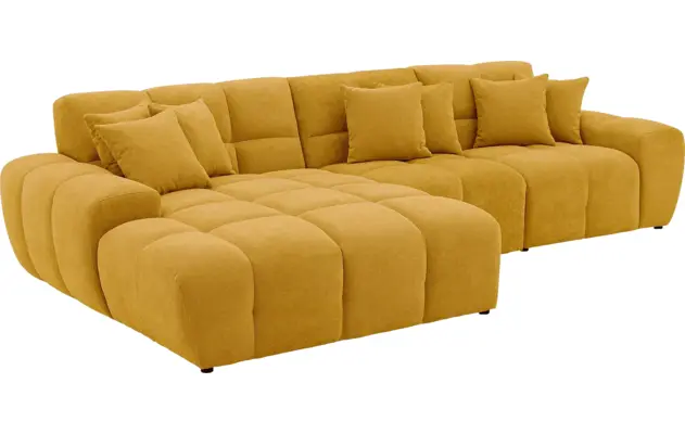 Goossens excellent loungebank kubus geel stof - 8252708-goossens-excellent-kubus-bank-stof-geel-05