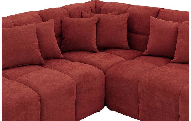 Goossens excellent hoeksalon kubus rood stof - 8252715-gespiegeld-06