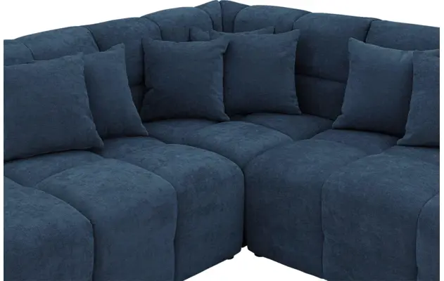 Goossens excellent hoeksalon kubus blauw stof - 8252717-gespiegeld-06