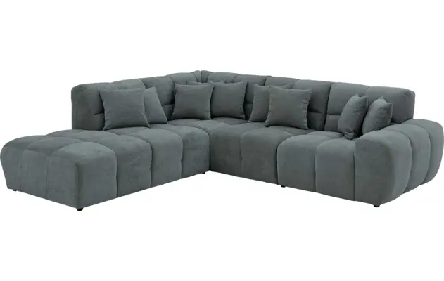 Goossens excellent hoeksalon kubus groen stof - 8252718-gespiegeld-03