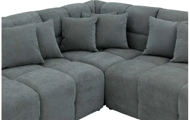 Goossens excellent hoeksalon kubus groen stof - 8252718-gespiegeld-06