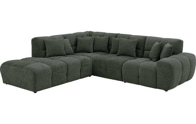 Goossens excellent hoeksalon kubus groen stof - 8252720-gespiegeld-03