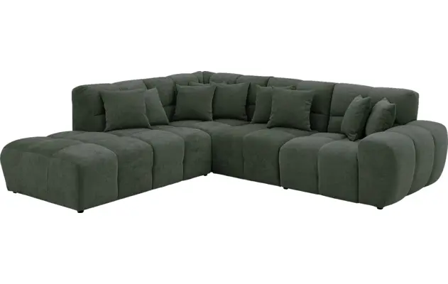 Goossens excellent hoeksalon kubus groen stof - 8252720-gespiegeld-03