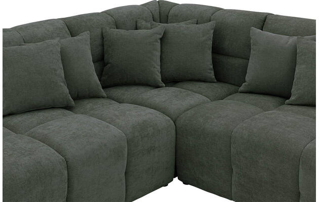 Goossens excellent hoeksalon kubus groen stof - 8252720-gespiegeld-06