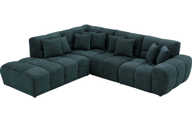 Goossens excellent hoeksalon kubus groen stof - 8252721-gespiegeld-05
