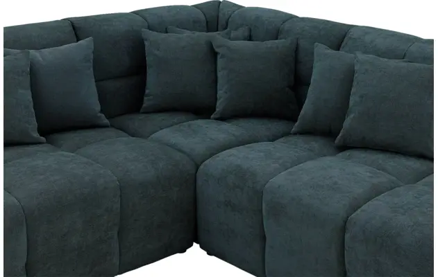 Goossens excellent hoeksalon kubus groen stof - 8252721-goossens-excellent-kubus-bank-stof-groen-05