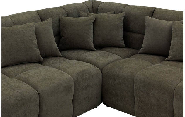 Goossens excellent hoeksalon kubus groen stof - 8252722-gespiegeld-06