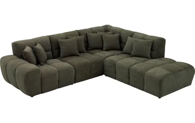 Goossens excellent hoeksalon kubus groen stof - 8252722-goossens-excellent-kubus-bank-stof-groen-04