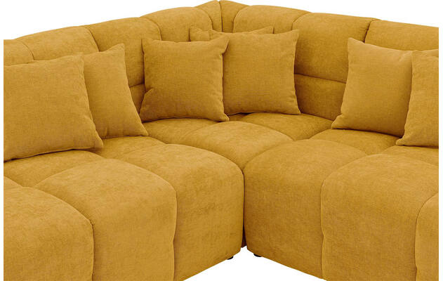 Goossens excellent hoeksalon kubus geel stof - 8252724-gespiegeld-06