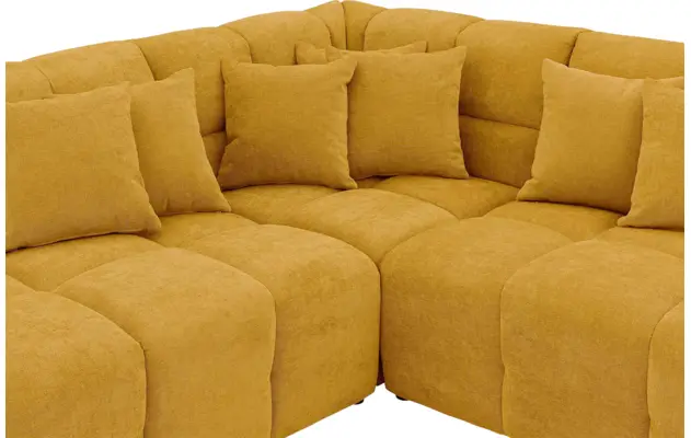 Goossens excellent hoeksalon kubus geel stof - 8252724-gespiegeld-06