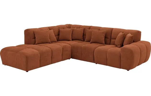 Goossens excellent hoeksalon kubus bruin stof - 8252725-gespiegeld-03